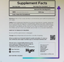 Load image into Gallery viewer, Hyer NMN Nicotinamide Mononucleotide 30g NAD+ Cellular Boost Supplement Powder, Third Party Tested High Purity for Anti Ageing & Mitochondria Support