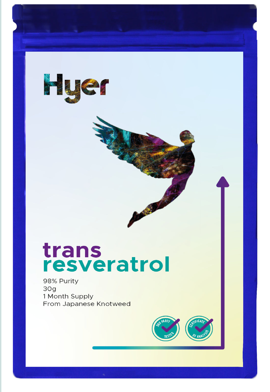 Hyer Trans Resveratrol 30g from Japanese Knotweed 98% Purity